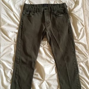 Bullhead skinny olive green jeans